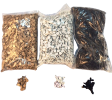 Bolsa de 100 cursores/Tiradores para cremallera continua Malla5 /M5 (Varios Colores)