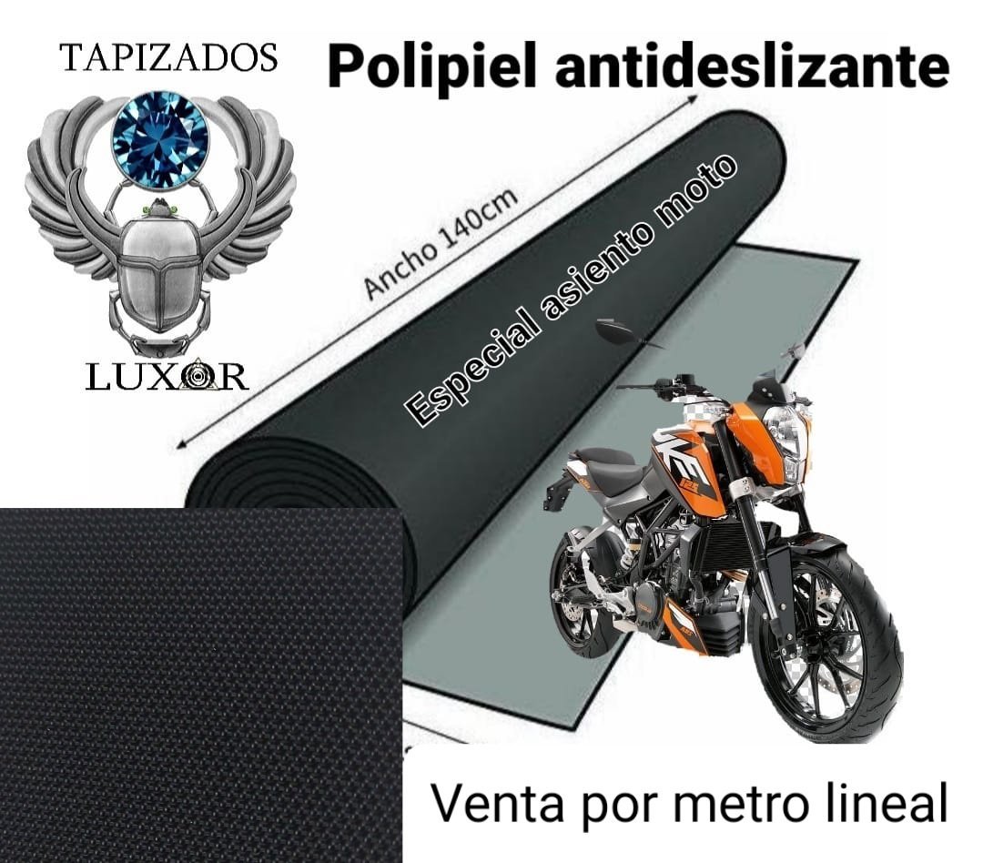 Apretar leninismo Traer Polipiel Rugoso Especial para asientos de moto/Antideslizante - TAPIZADOS  LUXOR