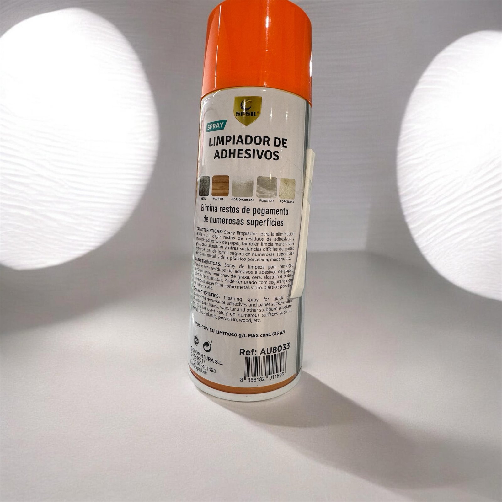 Spray Limpiador de Pegamentos y restos de pegatinas, grasa, alquitrán / Bote de 400ml - Imagen 2