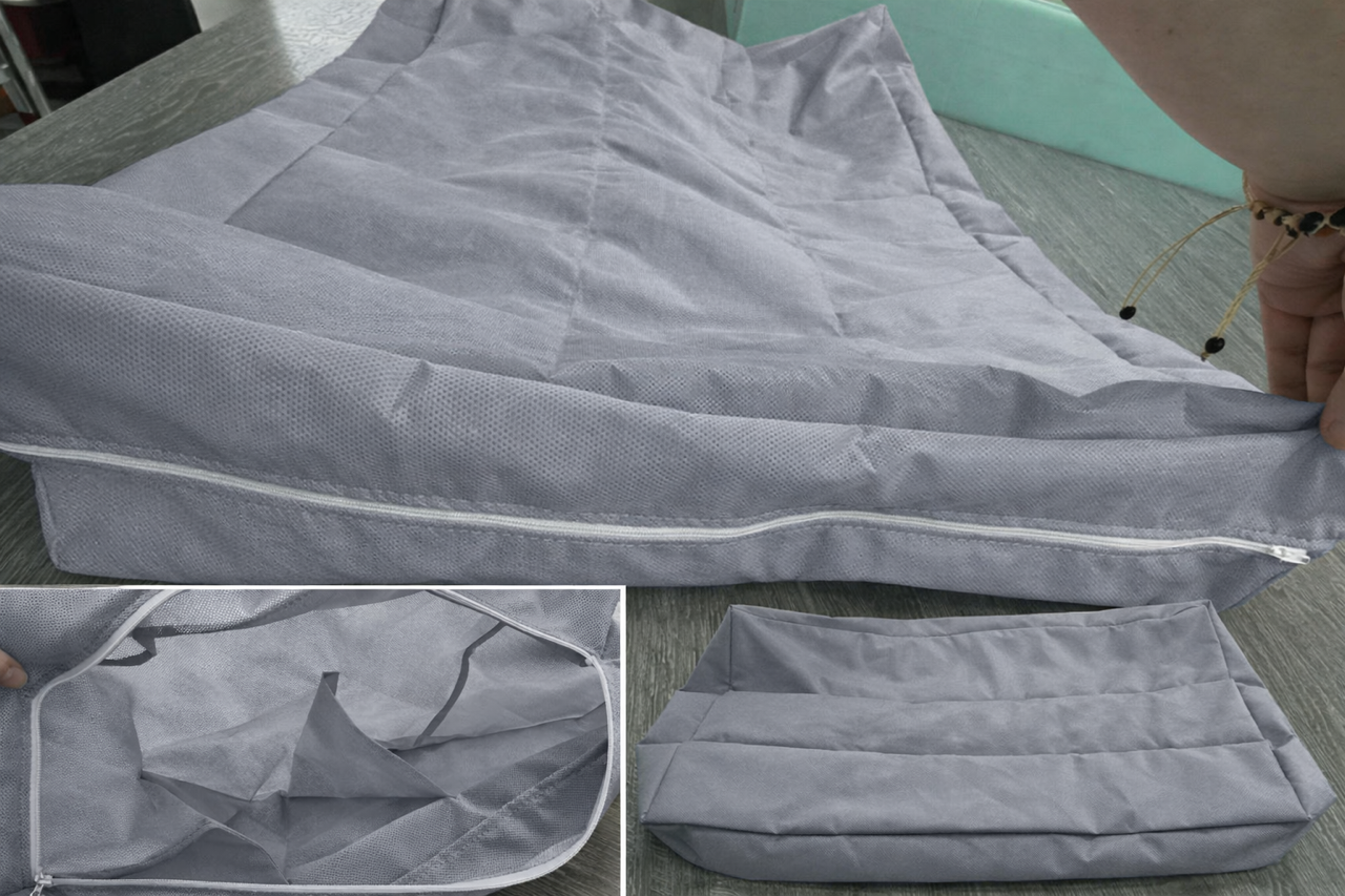 FUNDA interior para respaldos de Sofá IKEA 70x50x12/ 3 Túneles (FUNDA VACÍA-SIN RELLENO) - Imagen 3